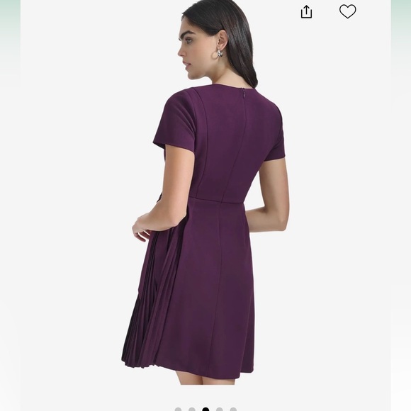 NWT Calvin Klein Deep Purple A-Line Dress - Picture 7 of 10